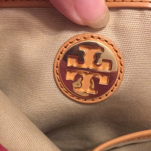 Tory Burch Jaden Canvas Leather Handle Tote - Picture 11 of 13